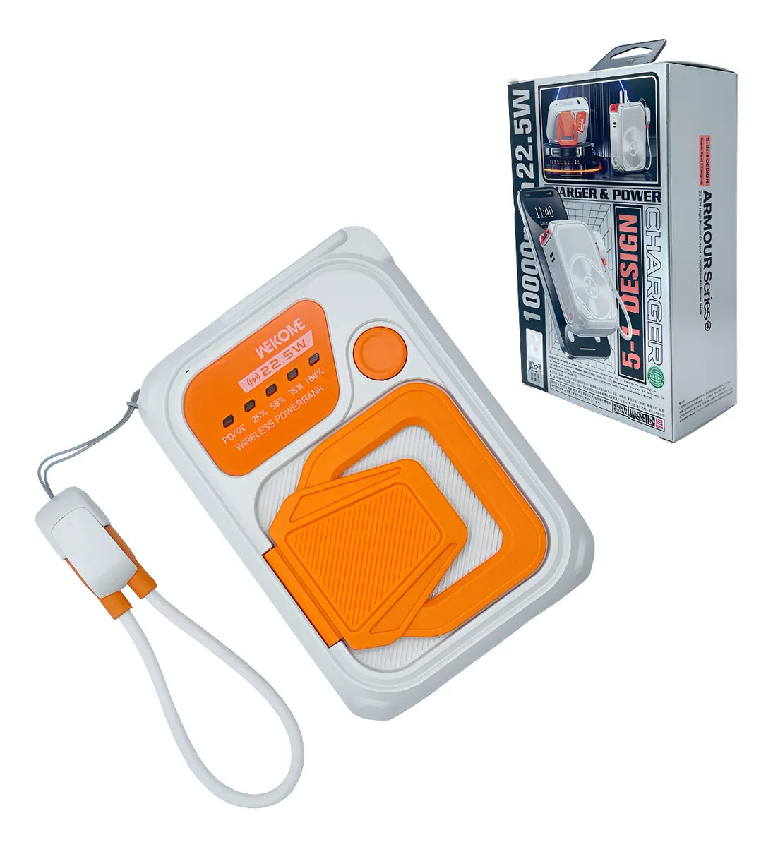 Power Bank Wekome Wp-89 10000mah 22.5w + Carga Magnética