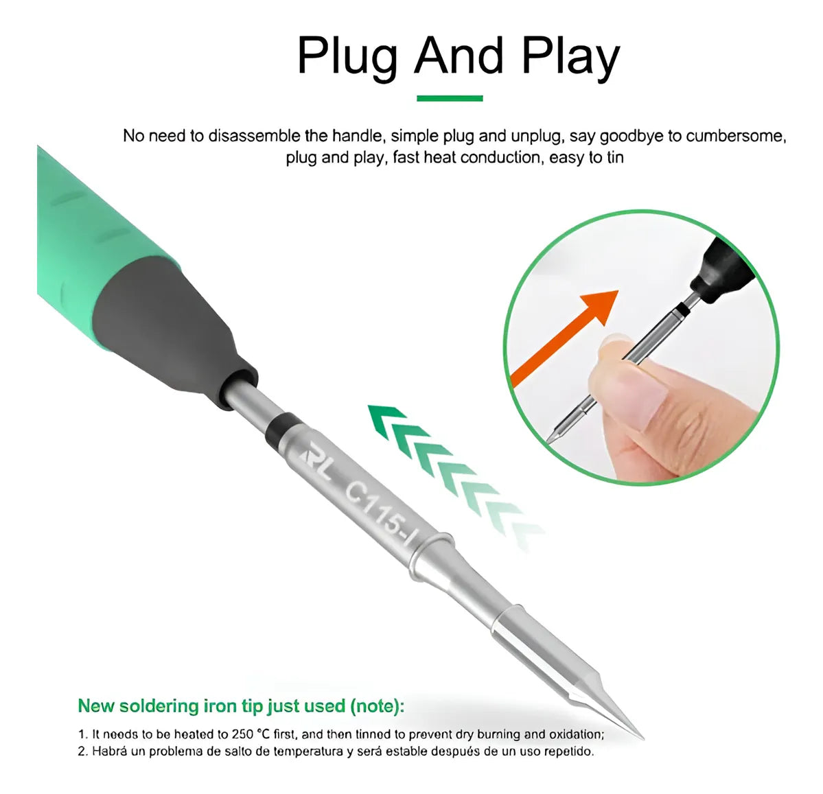 Punta Cautín Relife RL-C115-I