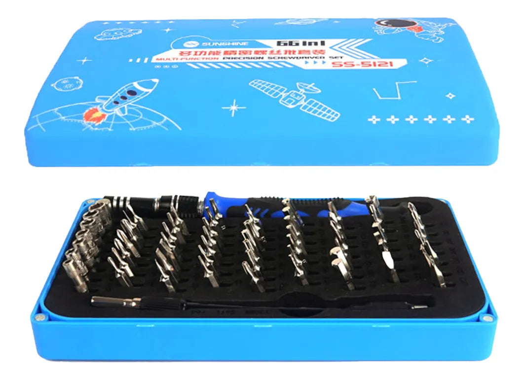 Set de desarmadores 66 en 1 Sunshine SS-5121
