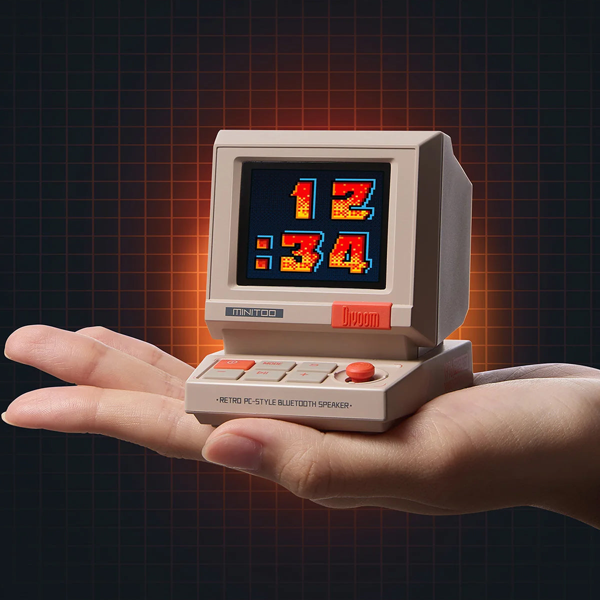 Divoom MiniToo – Altavoz Bluetooth Retro & Arte Digital Portátil