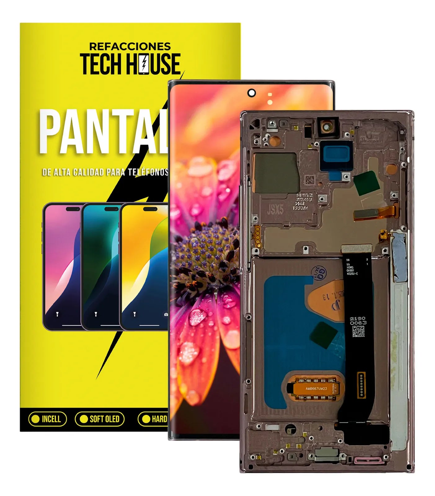 Pantalla compatible con Samsung Galaxy Note 20 Ultra con Marco