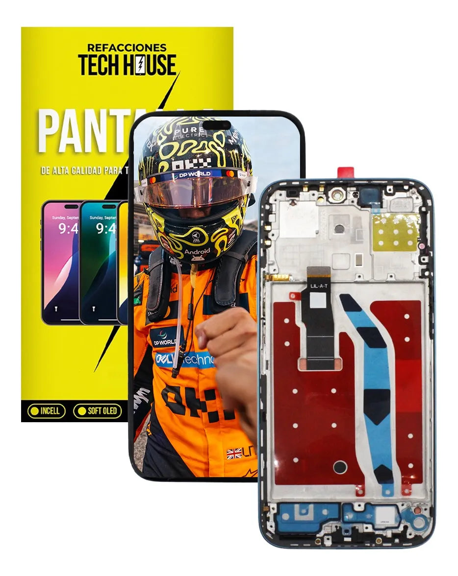 Pantalla para Honor 200 Lite Super Amoled con Marco