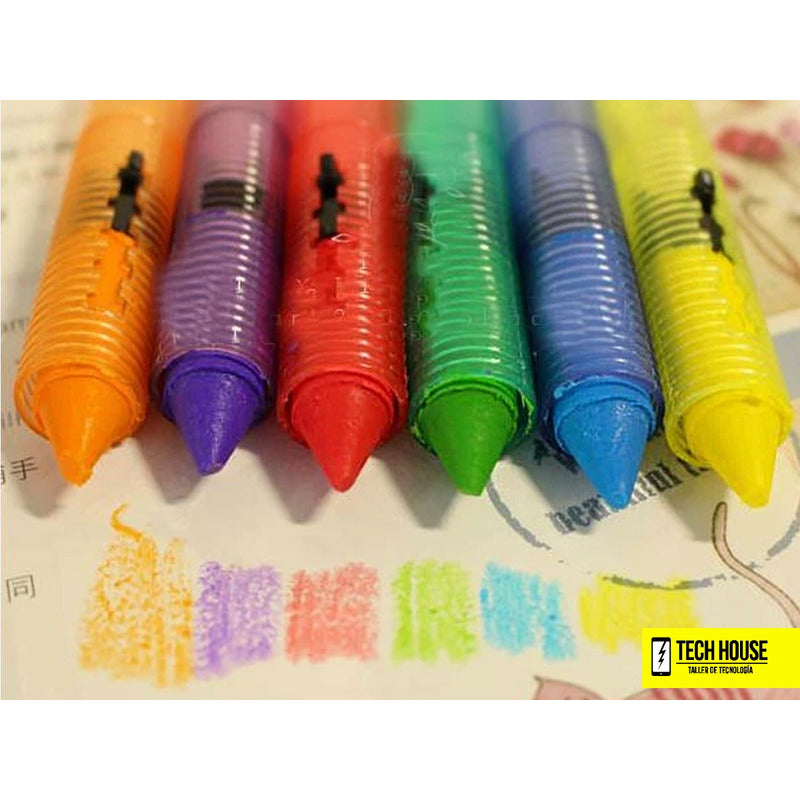Crayones Lavables De Baño Para Bebés 6 Colores
