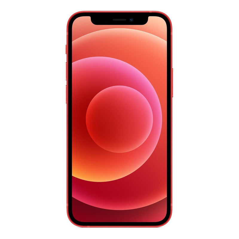 Visita frontal con fondo de pantalla sobrio del iPhone 12 Mini (Product) Red