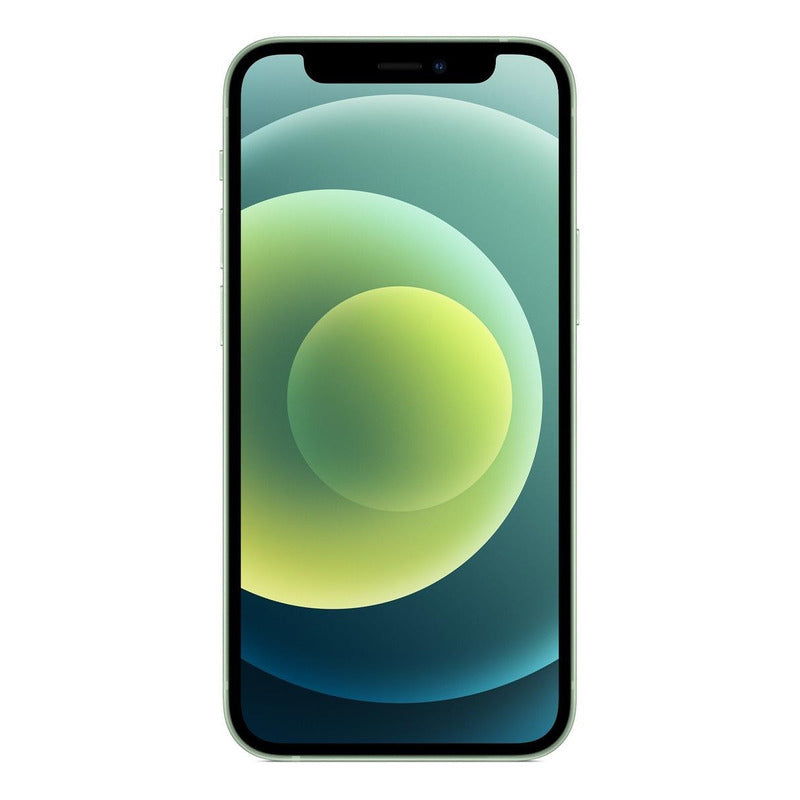Visita frontal con fondo de pantalla sobrio del iPhone 12 Mini Verde