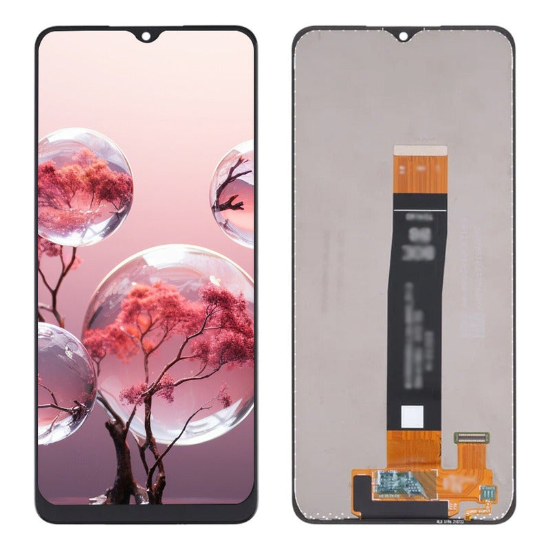 Fondo de pantalla de un árbol con burbujas y del otro el componente en posterior
