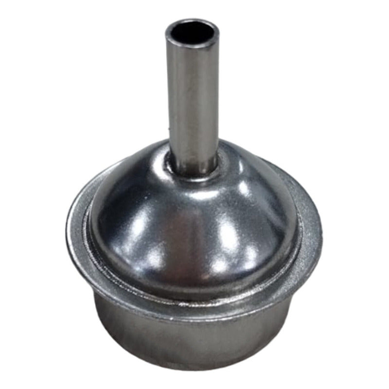 Boquilla de metal plateado para pistola de calor para celulares, diseñada para concentrar el flujo de aire caliente.