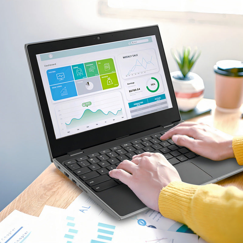 Notebook Chromebook 100e 11.6 Negro 4gb De Ram - 32gb Ssd - Mediatek