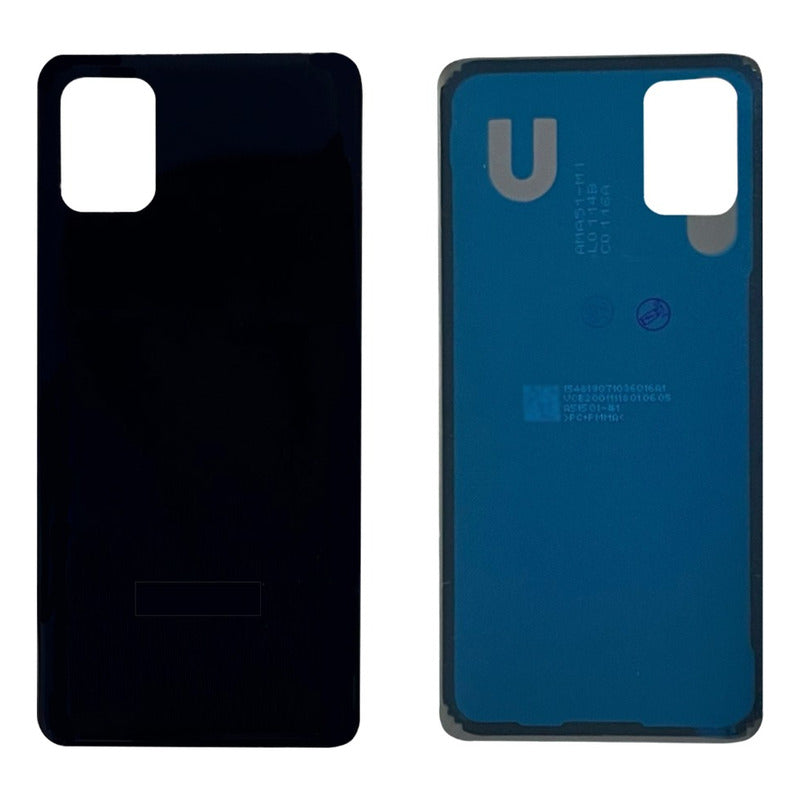 Tapa Trasera Compatible Con Samsung A31 Sm-a315, vista frontal y trasera con espacio para cámara y detalles internos.