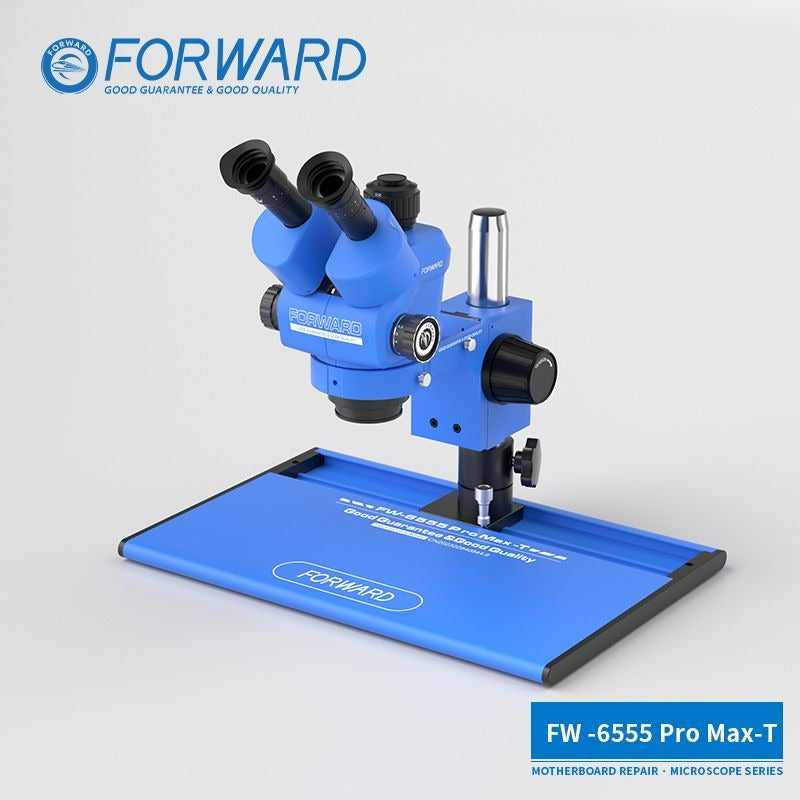 Microscopio Trinocular Forward Fw-6565pro Base Deslizante
