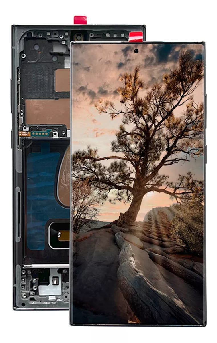 Pantalla Con Marco Compatible Con Galaxy S23 Ultra Amoled