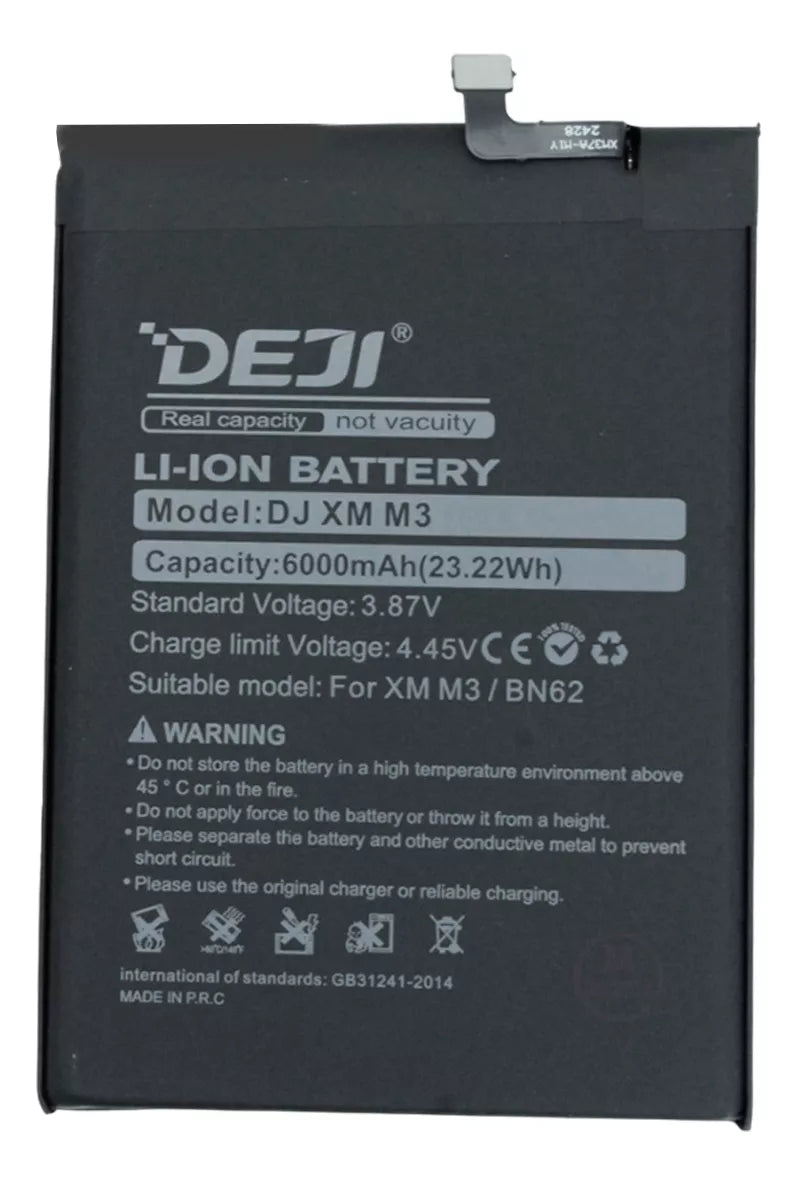 Bateria Deji Compatible Con Xiaomi Redmi 9t/ Note 9 Bn62