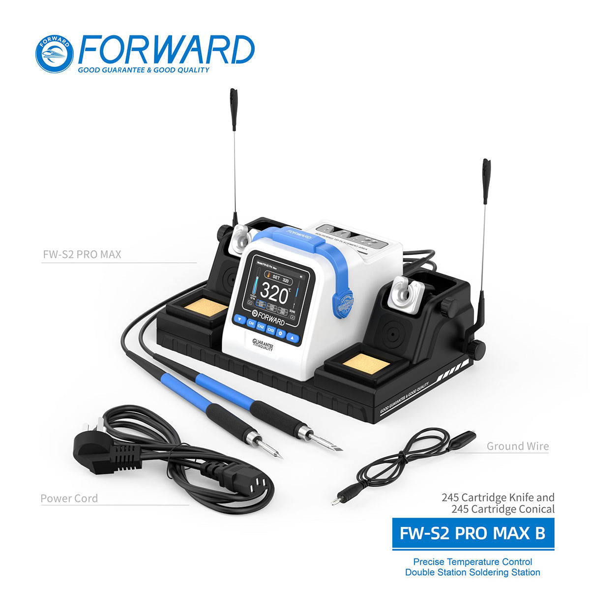 Estación de Soldadura Doble Forward S2ProMax Series