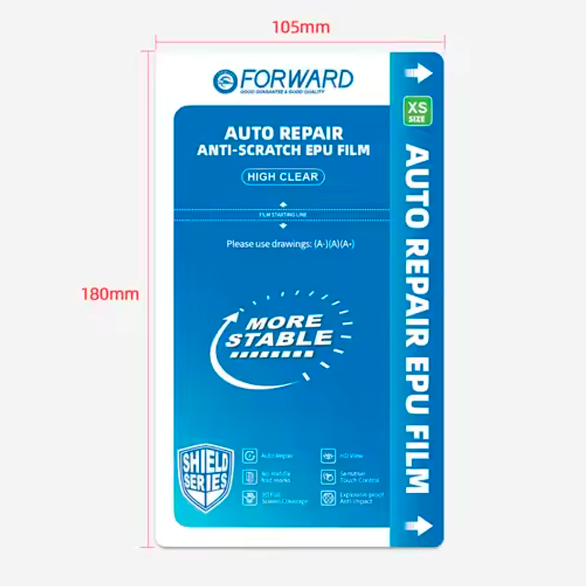 Paquete 20 Micas hidrogel autorreparable transparente