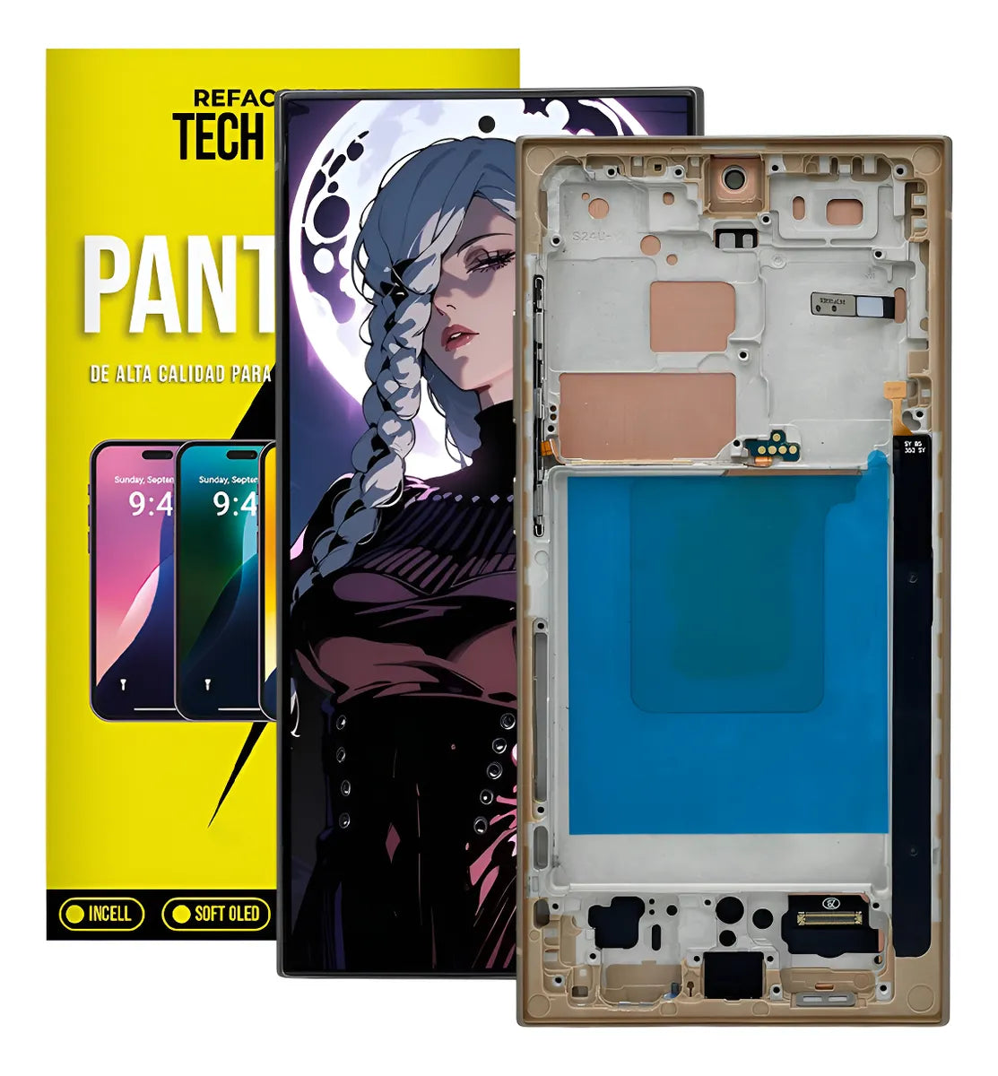 Pantalla Incell con Marco compatible con Samsung S24 Ultra