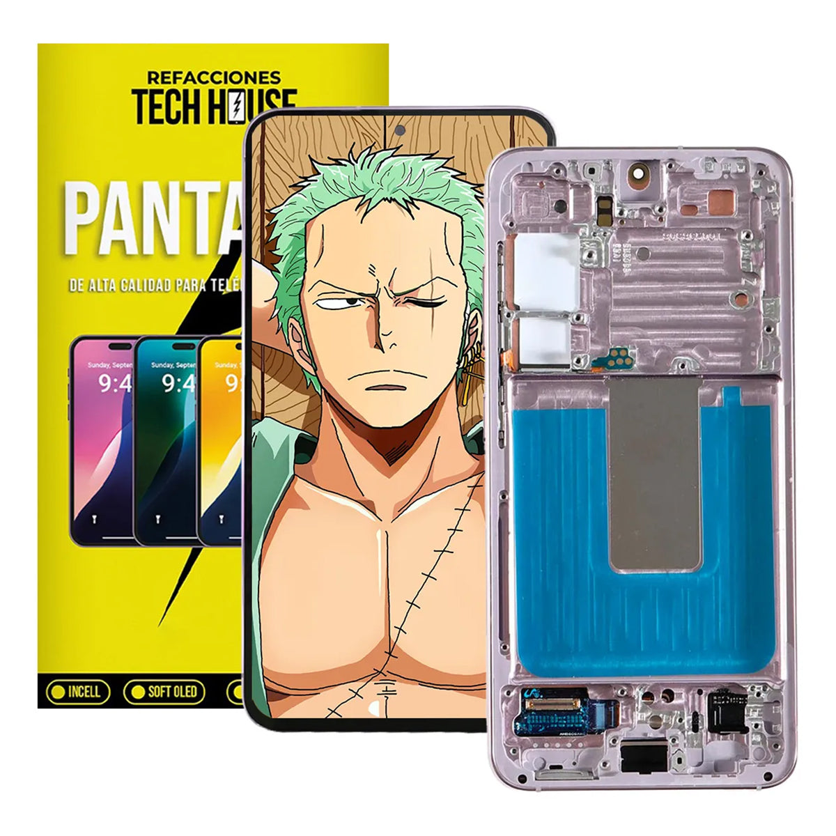 Pantalla OLED con Marco (USA Version) compatible con Samsung Galaxy S23 (S911B/E)