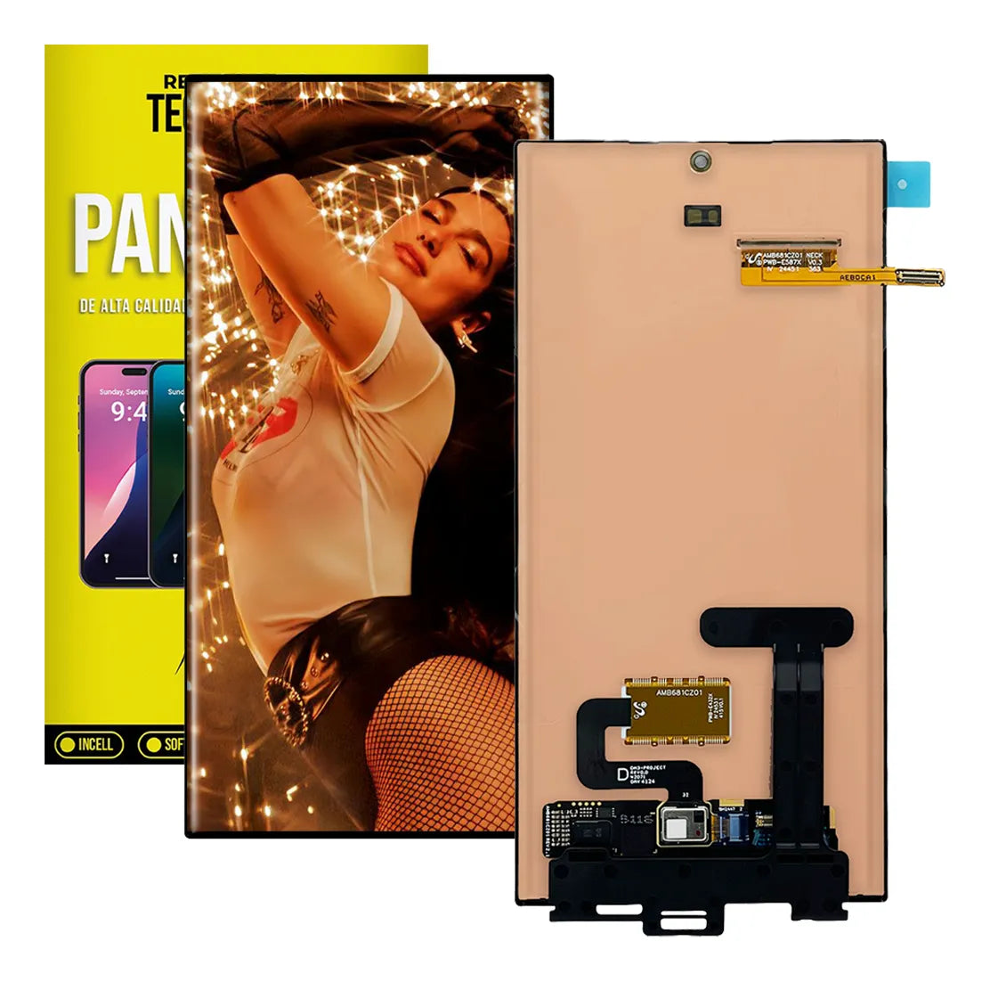 Pantalla Super AMOLED compatible con Samsung S23 Ultra