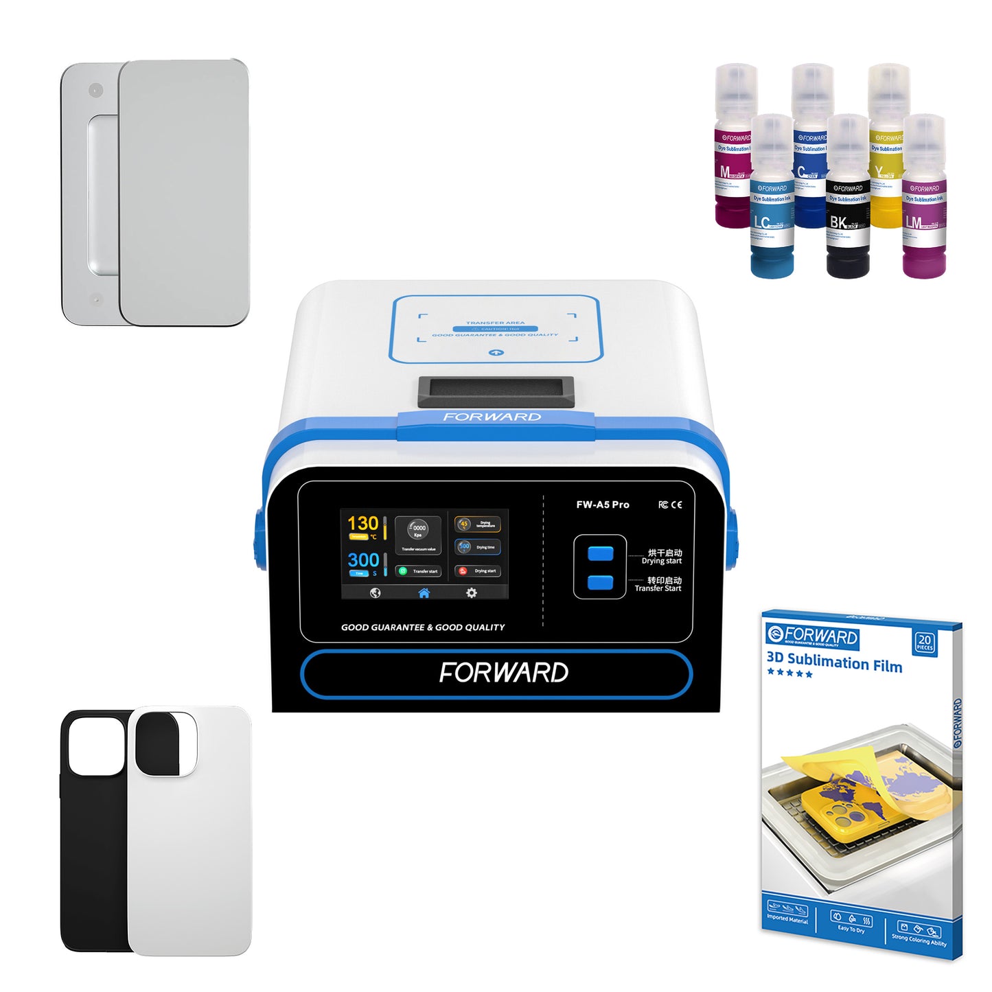 Kit de Sublimación de Fundas Para Celular Forward A5 Pro