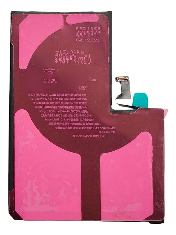 Bateria Para iPhone 13 Pro Max A2643