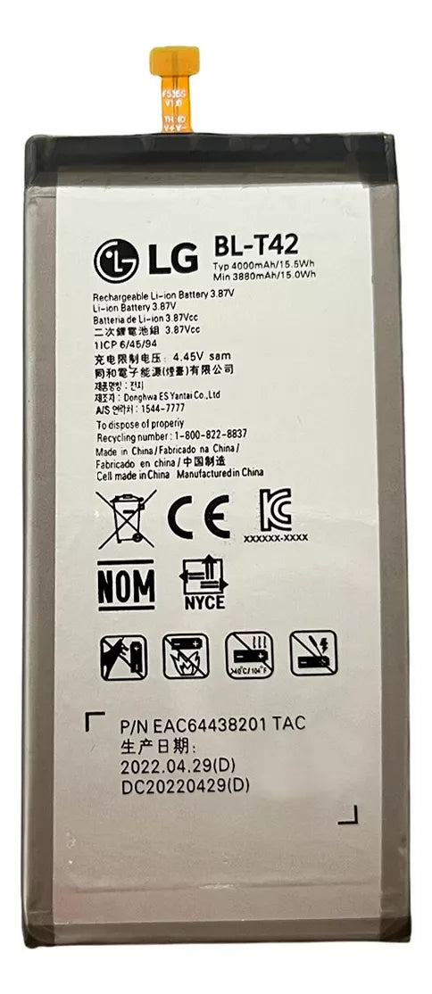 Bateria Compatible Con LG V50 Lm-v450vm/ Thinq Bl-t42