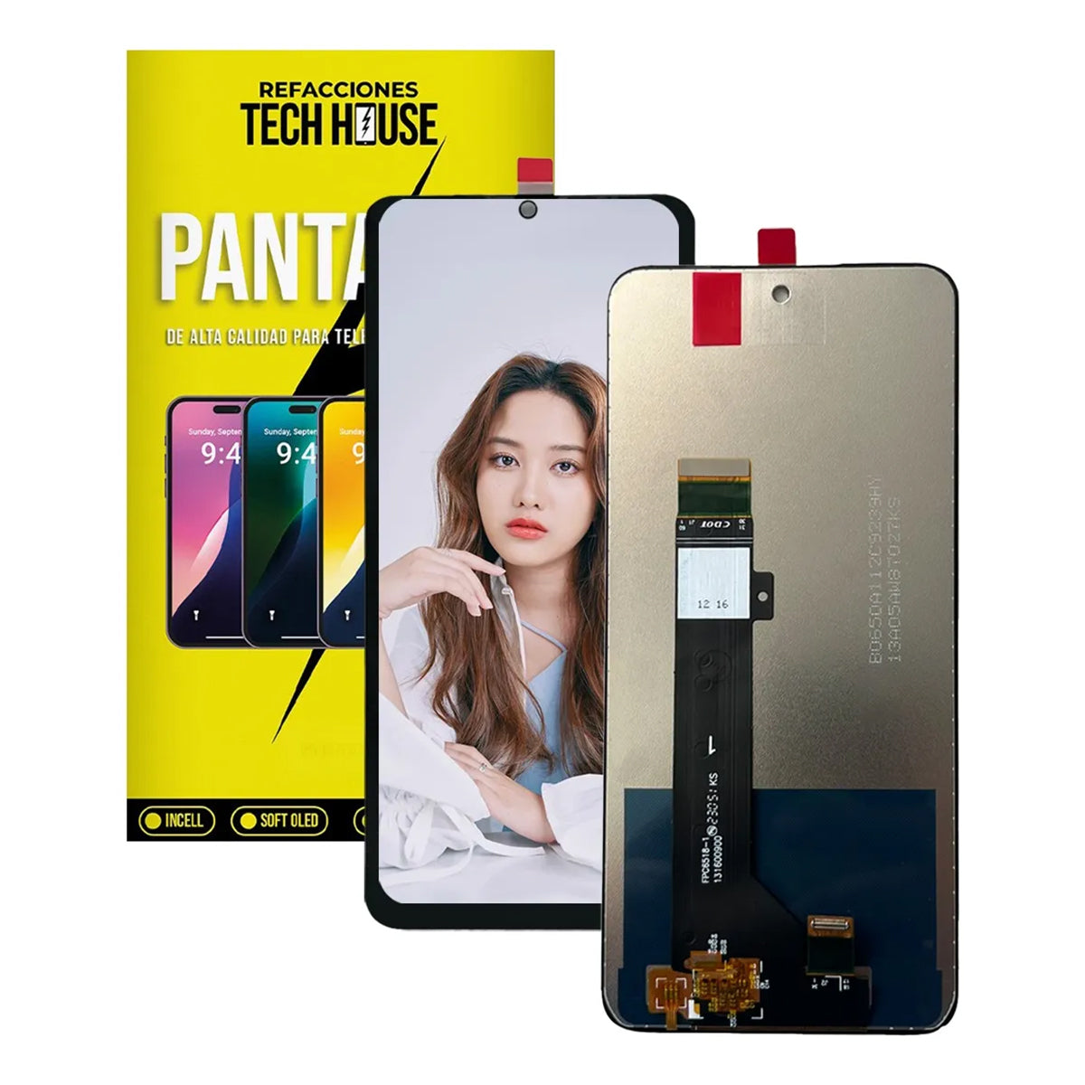 Pantalla compatible con Moto G53