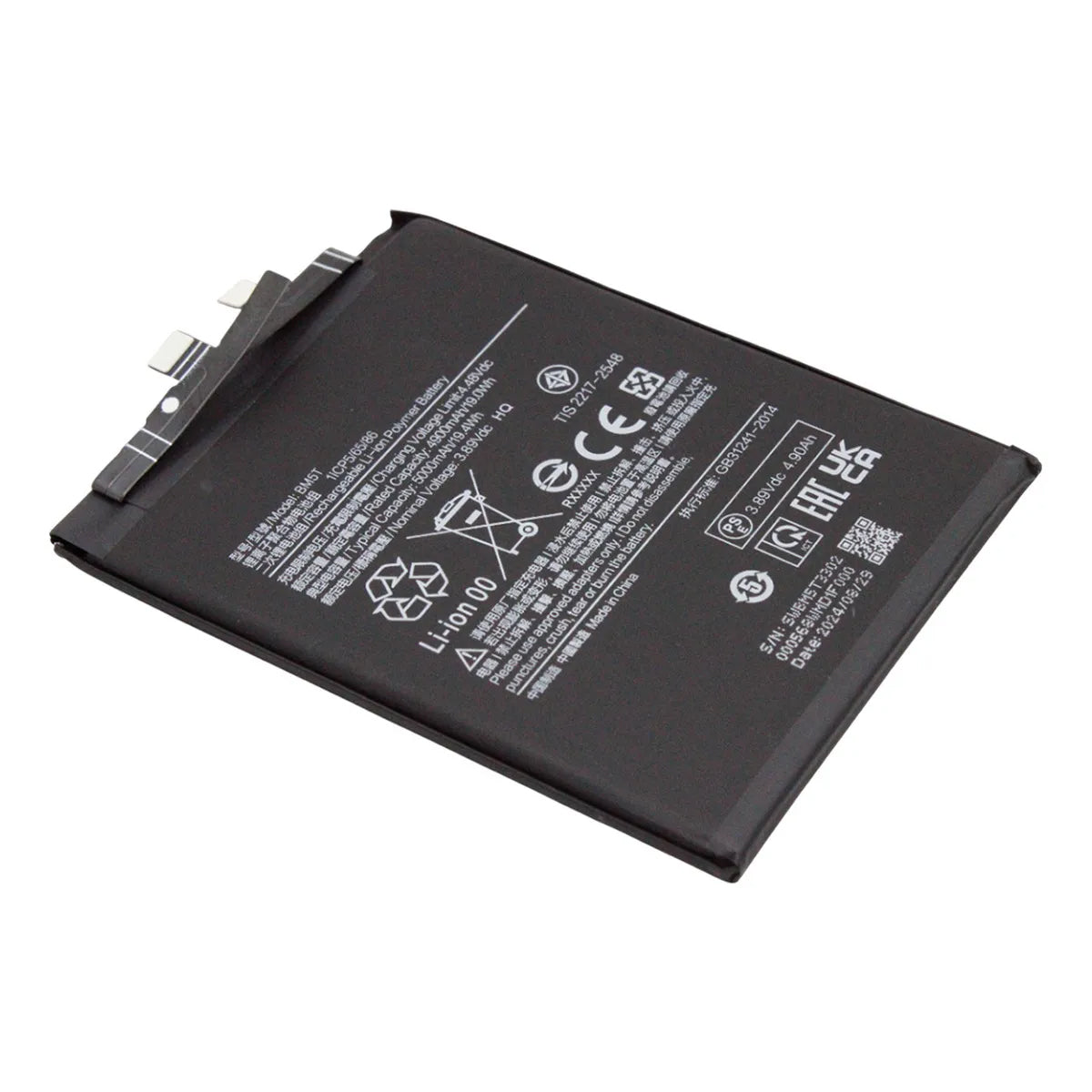 Batería compatible con Xiaomi 13T, Poco X6 Pro 5G y Redmi Note 13 Pro 4G