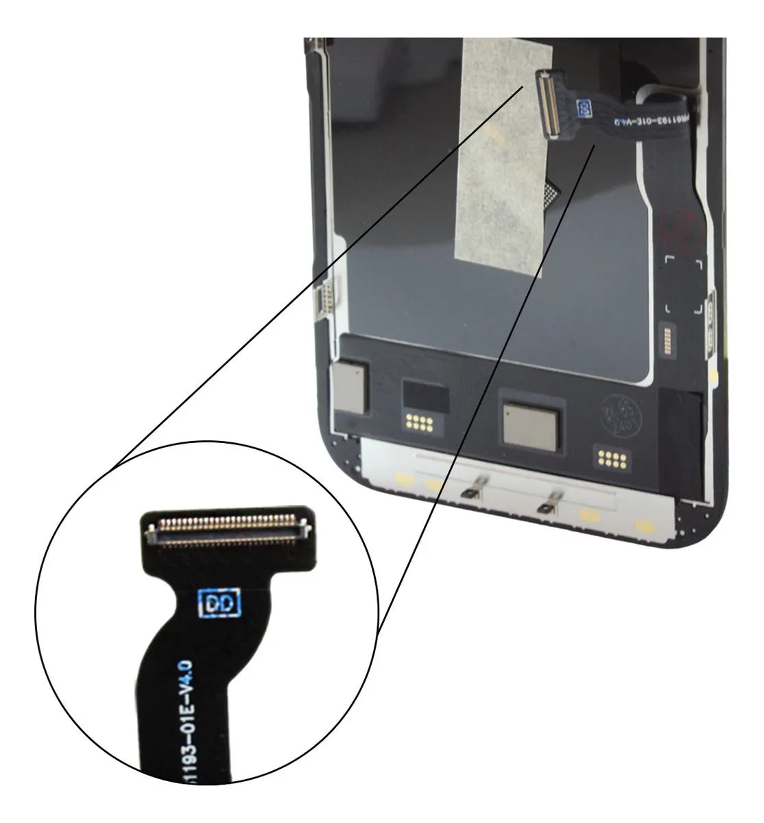 Pantalla compatible con iPhone 14 Pro (soporte IC) S.oled