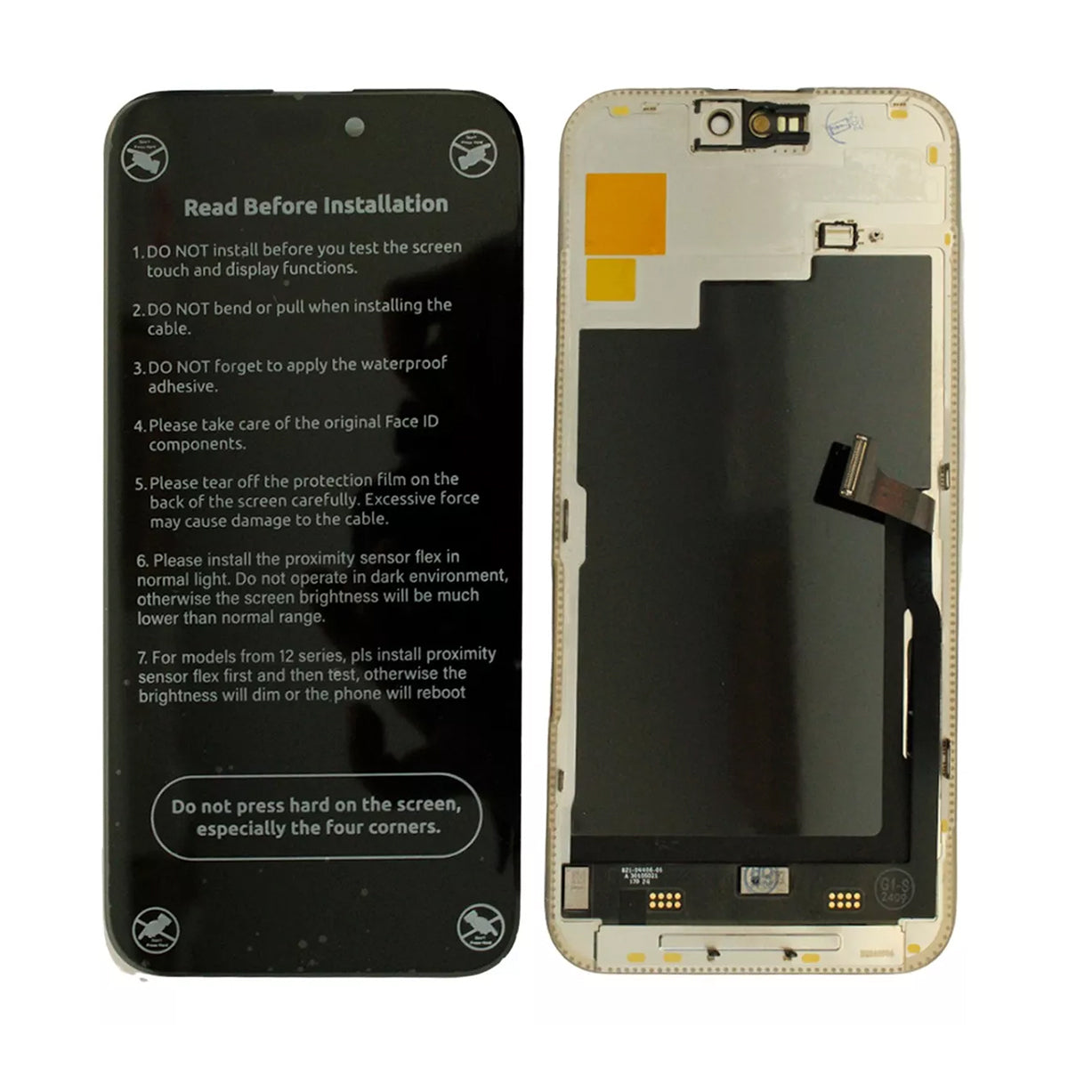 Pantalla compatible con iPhone 15 Pro Max OLED con Soporte para Trasplante de IC
