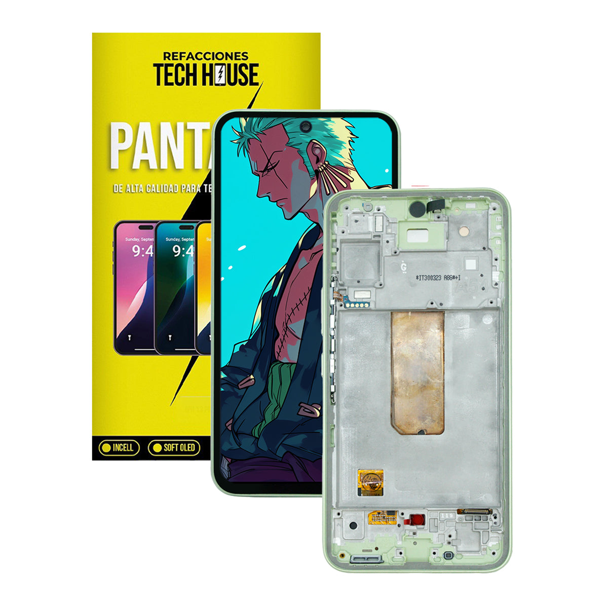 Pantalla con Marco compatible con Samsung Galaxy A54
