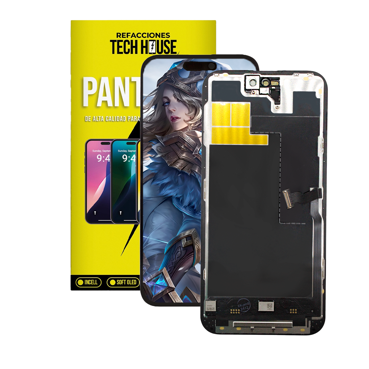 Pantalla Compatible Con iPhone 14 Pro Max A2894 Soporte Ic Incell