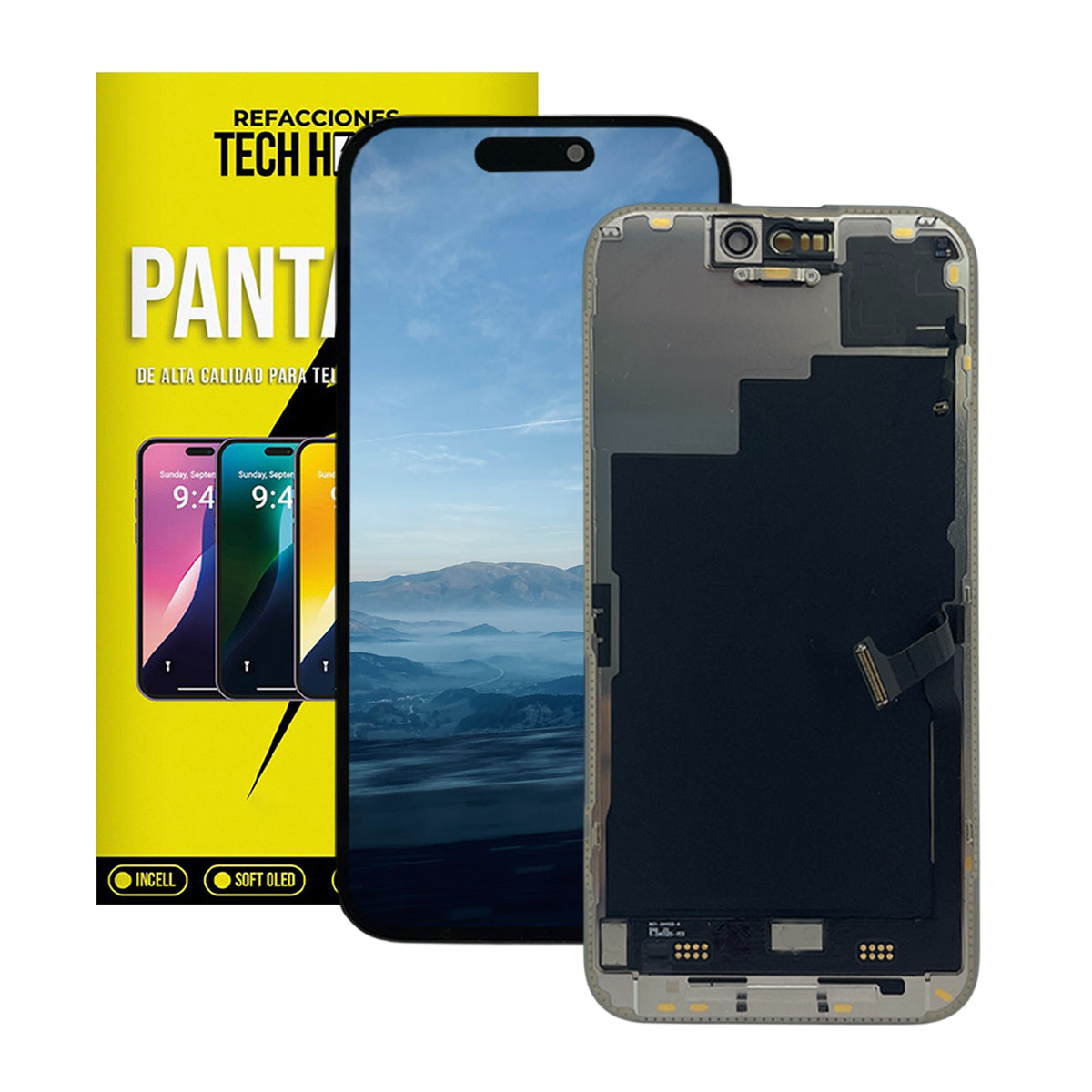 Pantalla compatible con iPhone 15 Pro