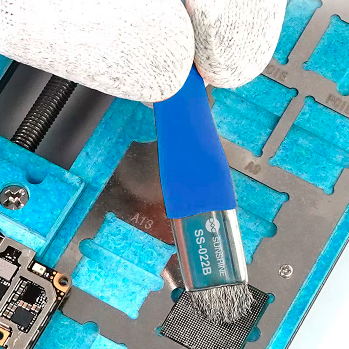 Brocha De Limpieza Antiestatica Doble Punta Sunshine Ss-022b