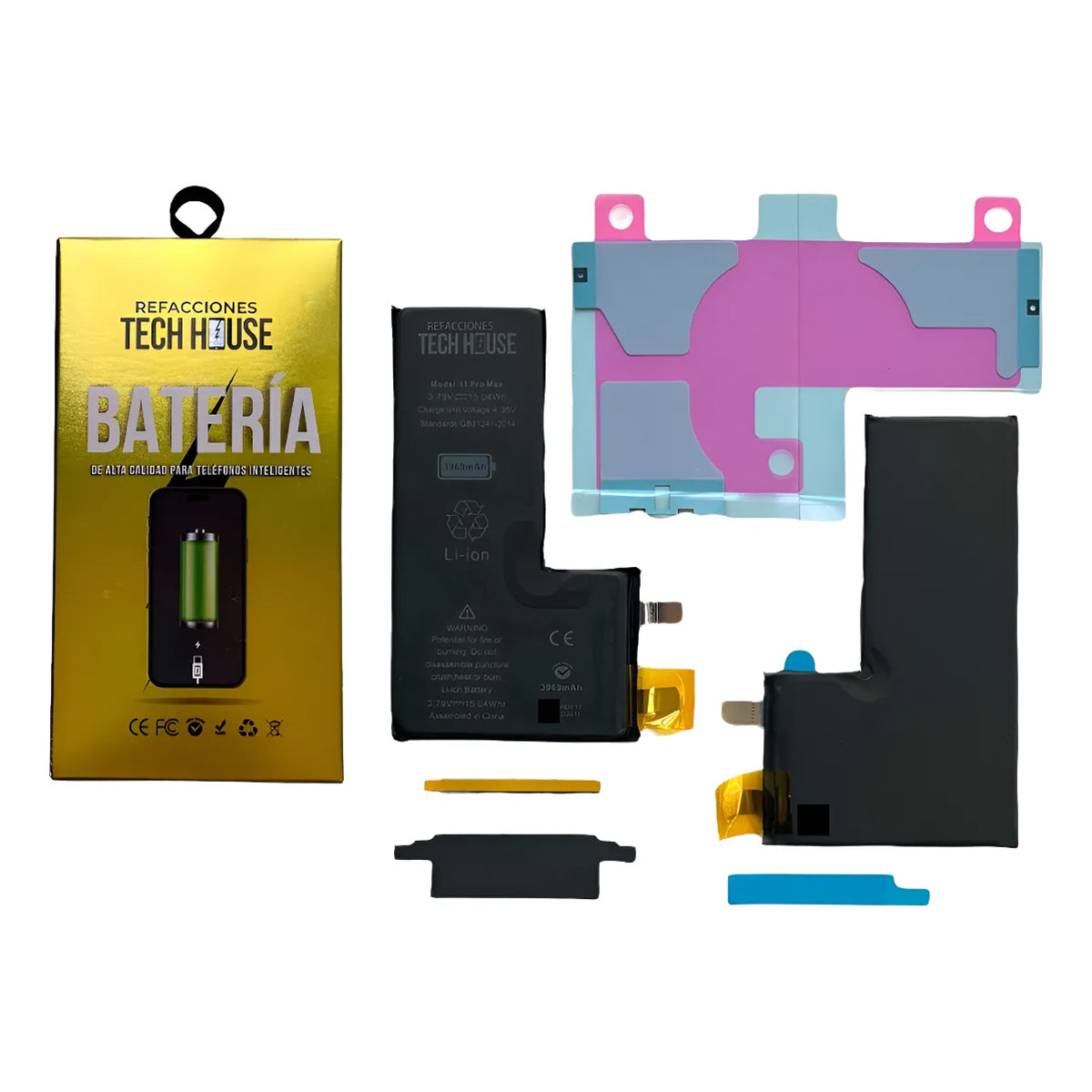 Batería Tech House compatible con iPhone 11 Pro Max Sin Flex