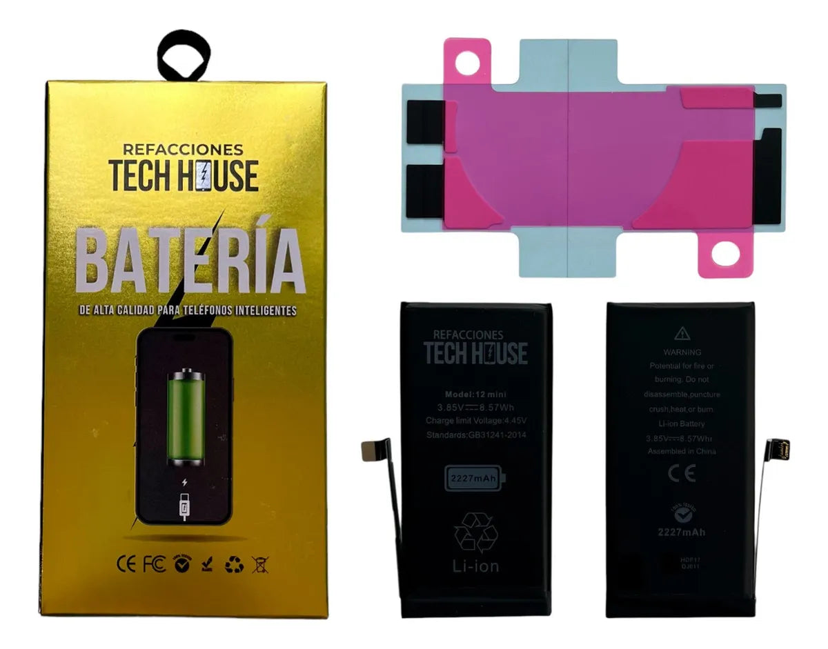 Bateria Para iPhone 12 mini Capacidad Original Tech House 2227