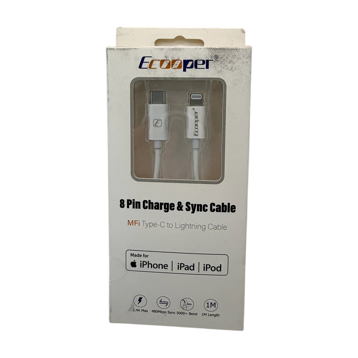Cable Ecooper MFi Certificado USB-C a Lightning