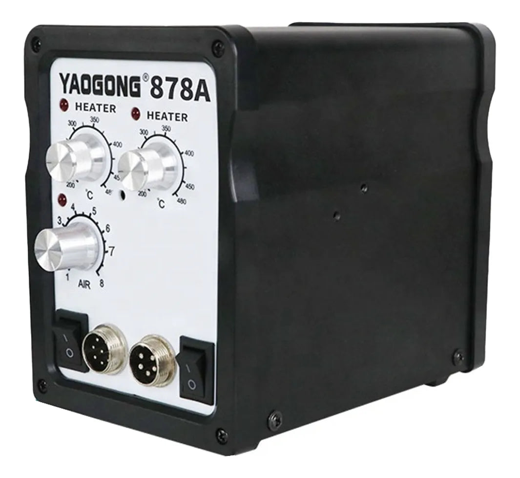 Estación de Soldadura + Pistola de Calor Yaogong 878A 2 en 1