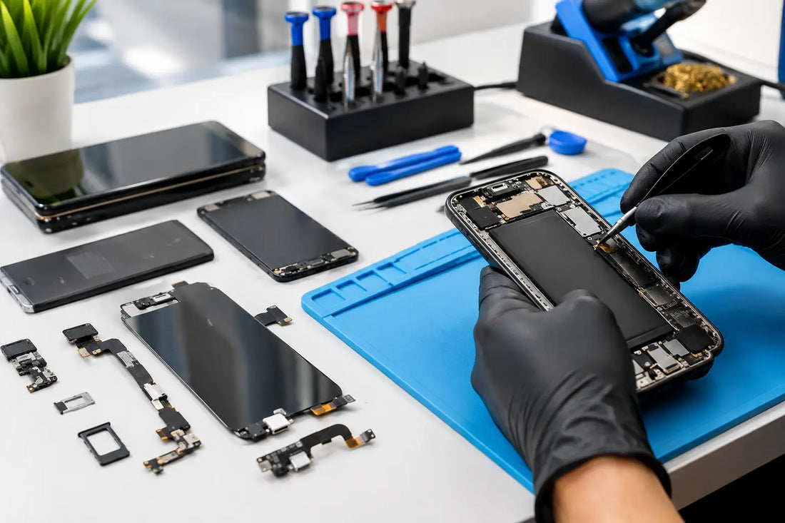 Guía de diagnóstico táctil para reparar celulares