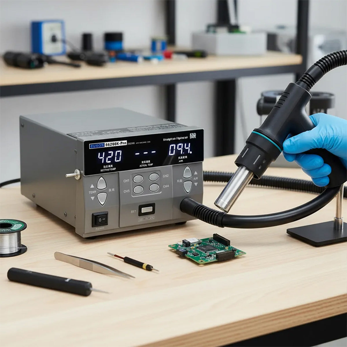 Estación de Aire Caliente Sugon 8620DX Pro: La Potencia Definitiva de 1300W