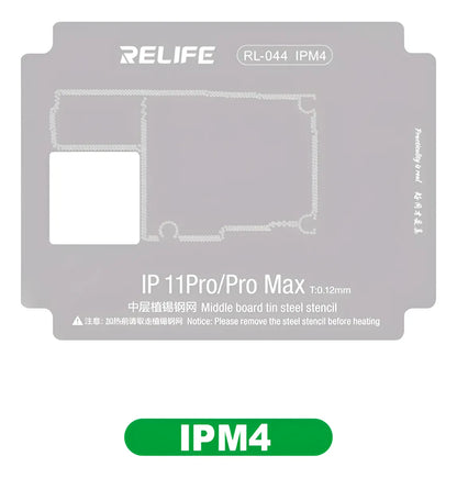 Stencil 0.12MM Relife RL-044 IPM4 IP11Pro/11Pro Max