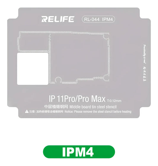 Stencil 0.12MM Relife RL-044 IPM4 IP11Pro/11Pro Max