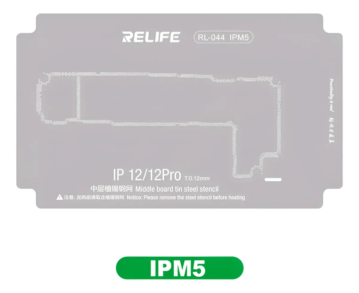 Stencil 0.12MM Relife RL-044 IPM5 IP12/12Pro