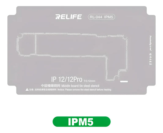 Stencil 0.12MM Relife RL-044 IPM5 IP12/12Pro