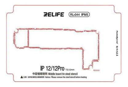 Stencil 0.12MM Relife RL-044 IPM5 IP12/12Pro
