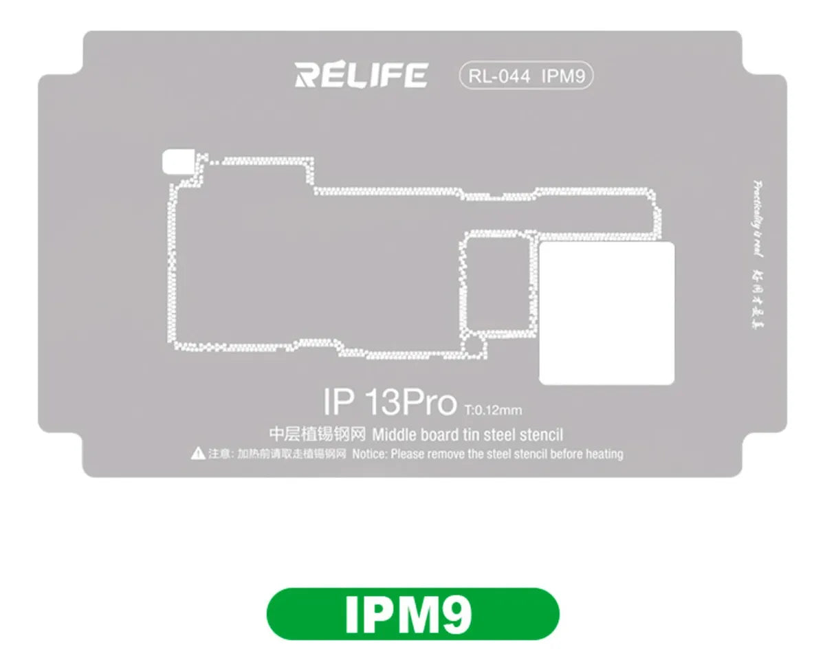 STENCIL 0.12MM Relife RL-044 IPM9 IP13Pro
