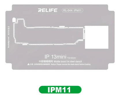 Stencil 0.12MM Relife RL-044 IPM11 IP13Mini