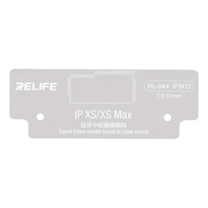 Plantilla de acero RELIFE RL-044 para marco medio de iPhone XS y XS Max