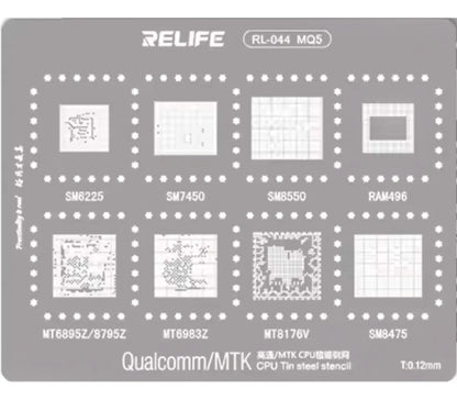 Stencil 0.12MM Relife RL-044 MQ5 Qualcomm MTK CPU