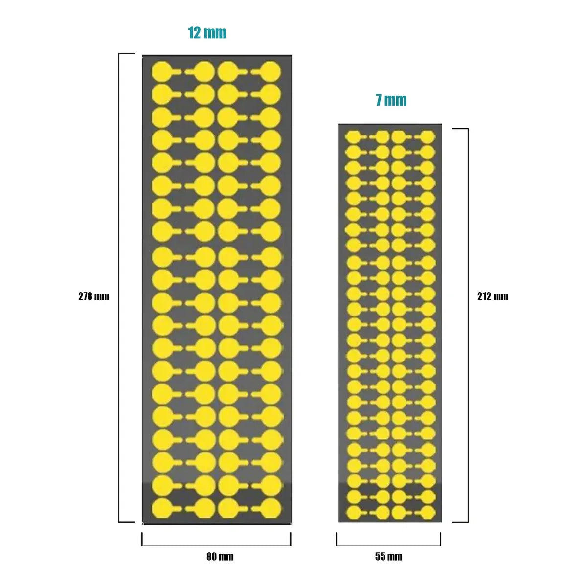 Adhesivo protector de cámara 7 mm - aplicación