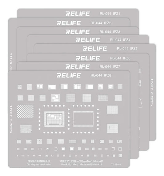 Stencil 10 Piezas compatible con iPhone 6-15 Relife RL-044 IP