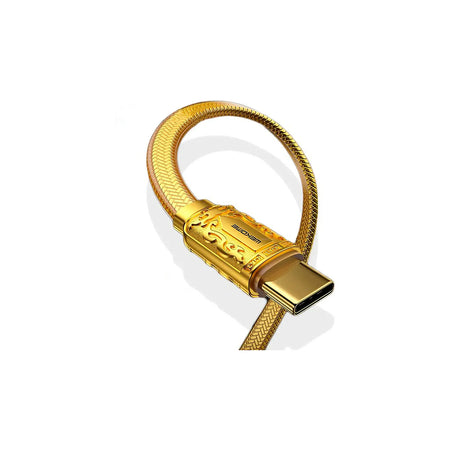 Cable Wekome WDC-163 dorado - detalle del conector